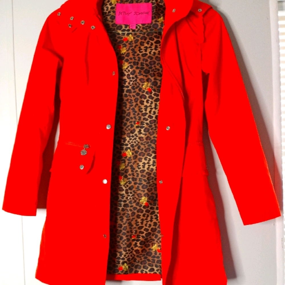 Betsy Johnson rain coat